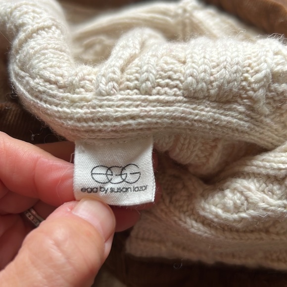 EGG New York Cable Knit Hooded Sweater Size 5 - Picture 5 of 16